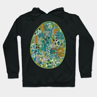 Art Acrylic artwork abstract Easter Egg Hoodie